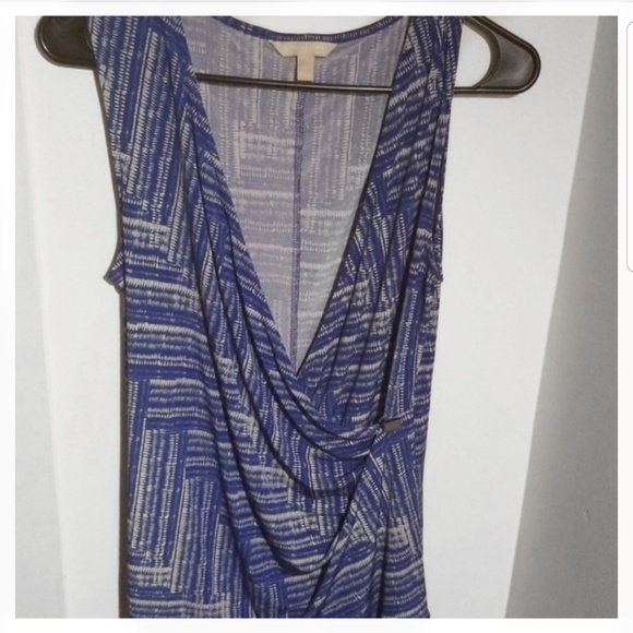 Banana Republic no sleeve wrap pinned blouse - Picture 2 of 5